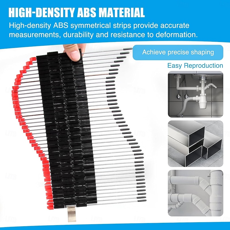 Profile Tool for Precise Home Improvement Measuring Measurements Equally Spaced Points Measuring Tools for Handyman Precisely Shape Angle Precision Profile Duplicator Father's Day Gift3