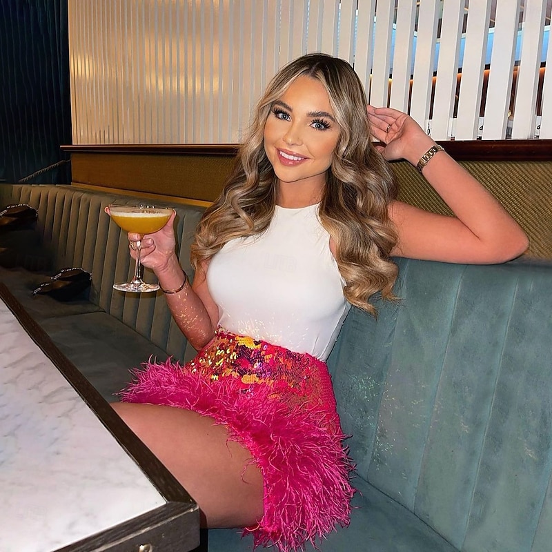 Drag Queen Halloween Feather Mini Skirt Pride Sequin Adults' Women's Halloween Carnival Pride Parade Pride Month Easy Halloween Costumes Dress Up3