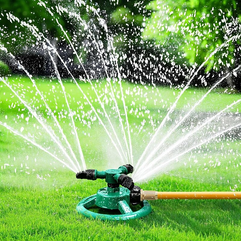 Sprinklers for Yard, Water Sprinkler for Lawn, 360 Degree Rotating Lawn Sprinkler for Yard Large Area, Yard Sprinklers for Kids, Pets Playing