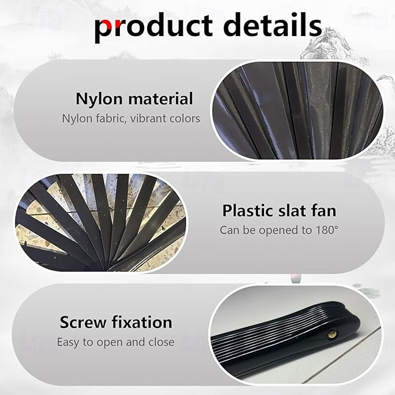 5 Pcs Boots on The Ground Fan Clap Fans for Line Dancing Large Folding Hand FanPartyDance Enthusiasts Gift4