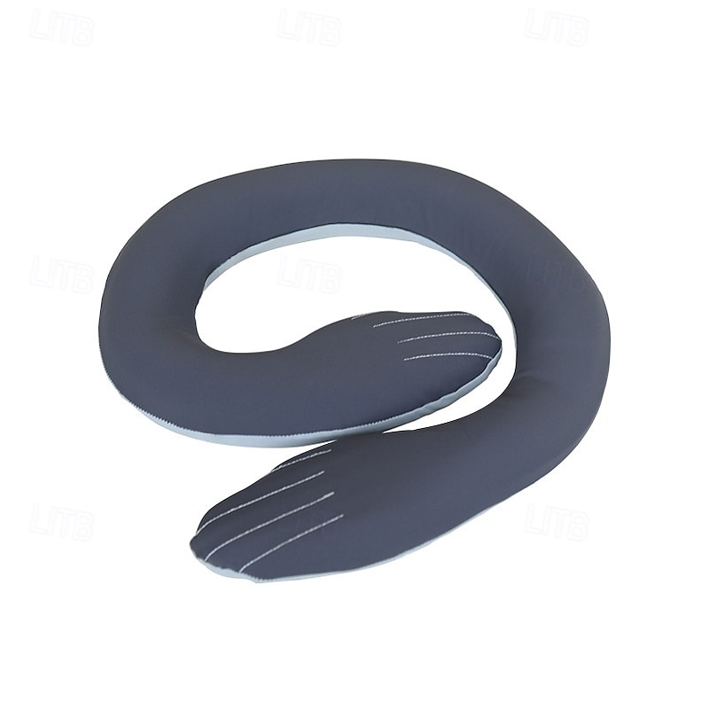 Spiral Travel Neck Pillow Lightweight for Comfort on Airplane Office Home Travel can be Shaped Ergonomic Design Ideal for Adults and Kids3