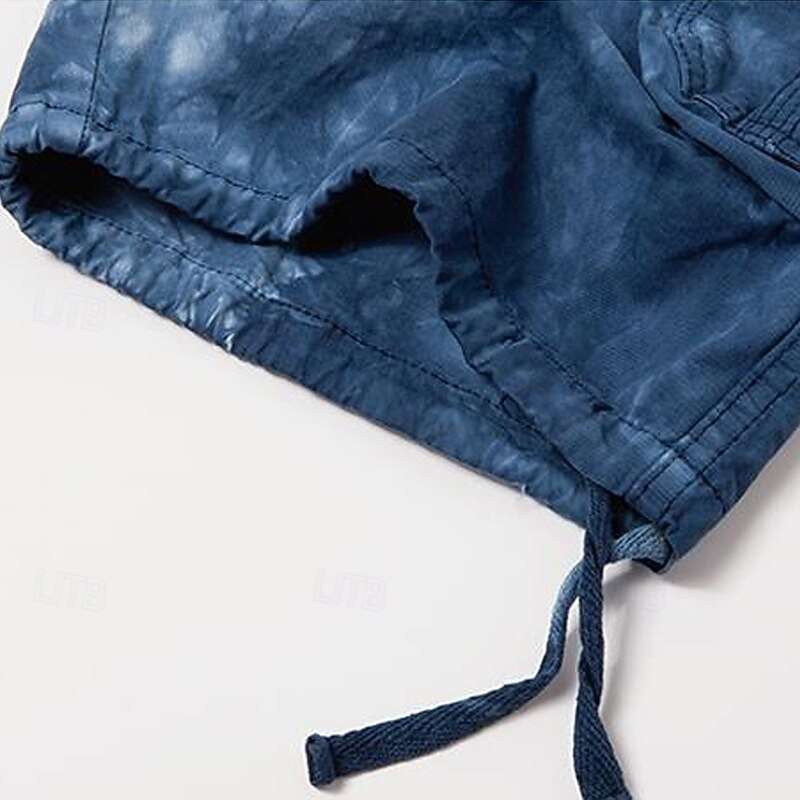 Men's Cargo Shorts Outdoor Shorts Camping Shorts Shorts Casual Shorts Multi Pocket Straight Leg Tie Dye Camouflage Moisture Wicking Wearable Knee Length Outdoor Casual Daily Fashion Classic Style4