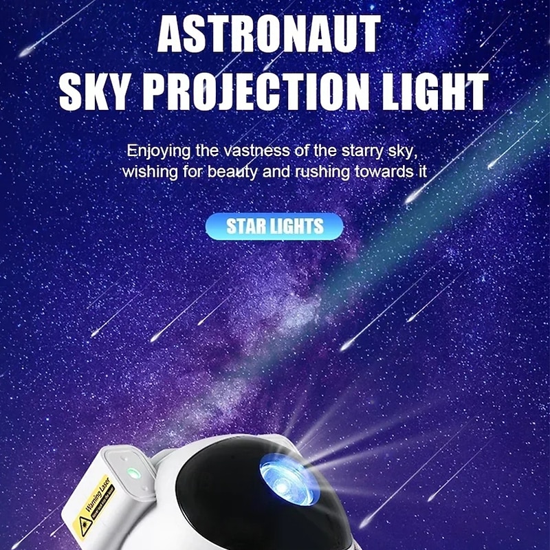 Star Projector Galaxy Night Light Astronaut Space Projector Nebula Ceiling LED Lamp for Bedroom & Kids Gift3