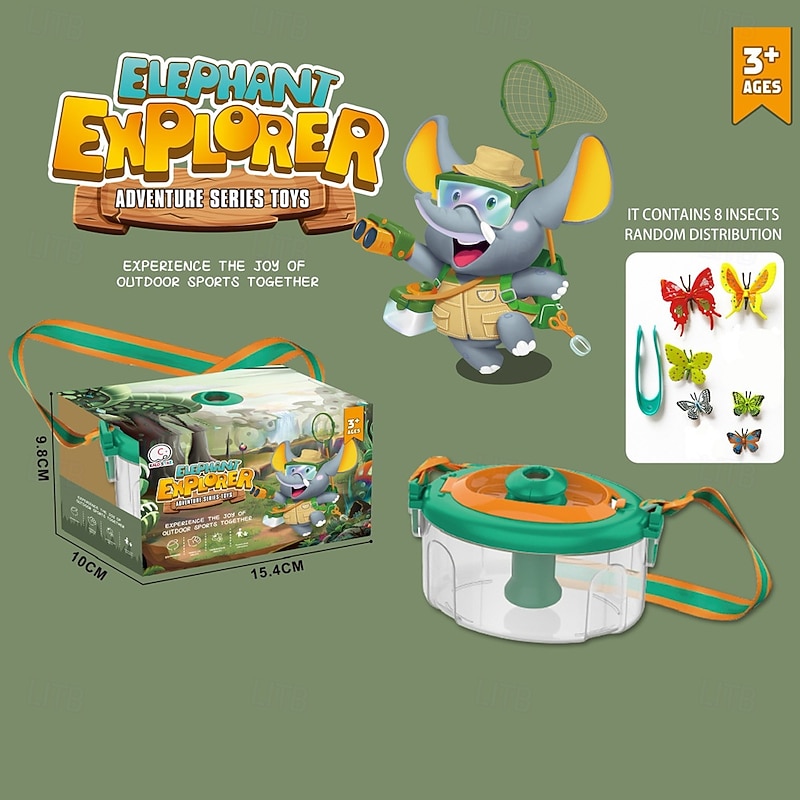Outdoor Insect Catching Set Children's Exploration Tool Telescope Butterfly Observation Box Insect Catching Net Educational Toy2