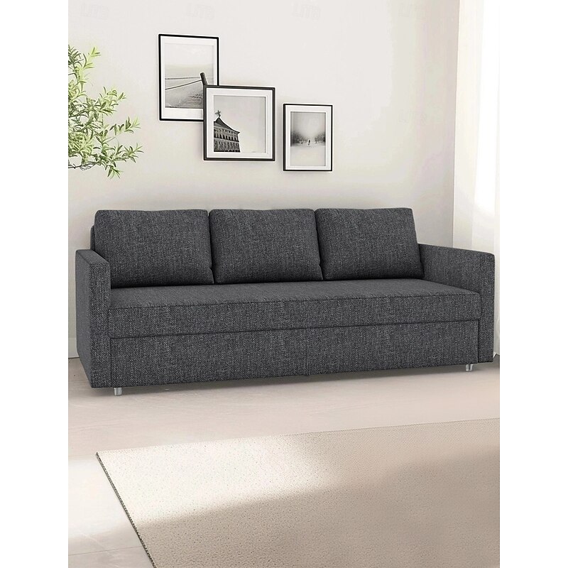 Sofa Bed Cover Futon Cover Solid Color Quilted Polyester Slipcovers FRIHETcover LITB PRIME cover3