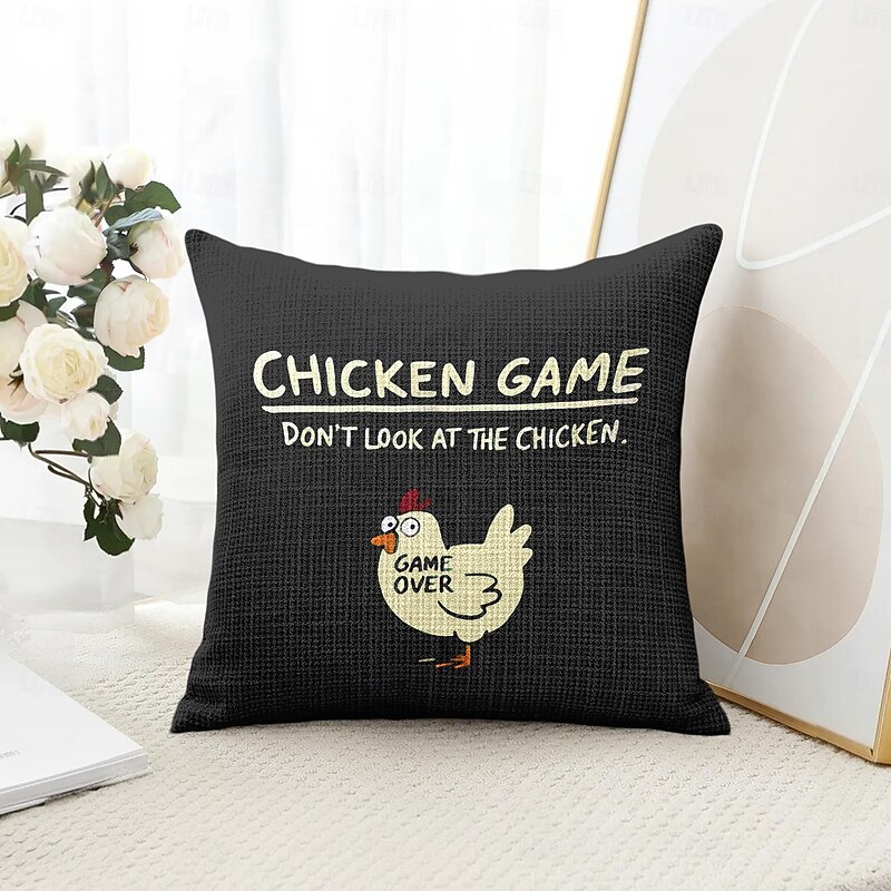 Funny Decorative Toss Pillows Cover 1PC Soft Square Couch Cushion Case Pillowcase for Bedroom Livingroom Sofa Chair4