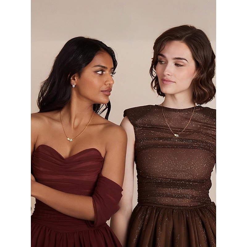 26 Initials Personalized Gold Heart Letter Necklace and Bracelet Set - Exquisite Letter Jewelry for Women and Girls, Romantic Gift for Graduation, Birthday or Valentine's Day2