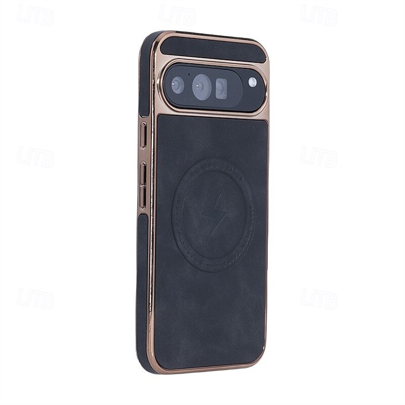 Phone Case for Google Pixel 9 Pro/XL, Pixel 8 Pro, Pixel 8/9, Magnetic Adsorption, Wireless Charging, Shockproof Retro Leather