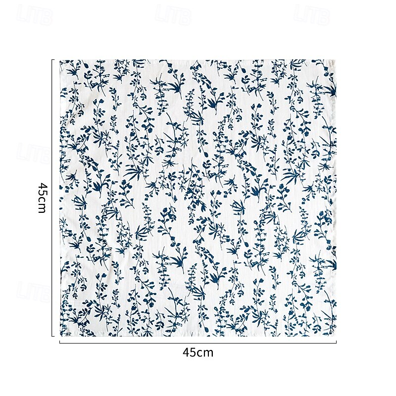 Cotton Fabric Printed Square Napkins For Home Dining Tables4