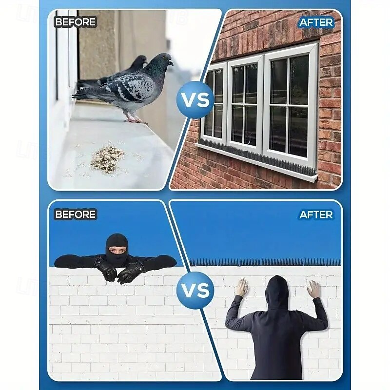 Bird and Pest Repellent Nails Durable ABS Plastic for Birds Squirrels Cats Raccoons and Crows - ideal for Outdoor Fencing and Roof Protection4