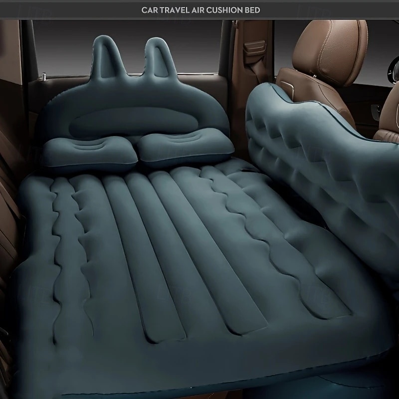 Inflatable Air Mattress for Road Trips] Travel in Comfort with this Inflatable Car Air Mattress - Perfect for Road Trips & RVing!