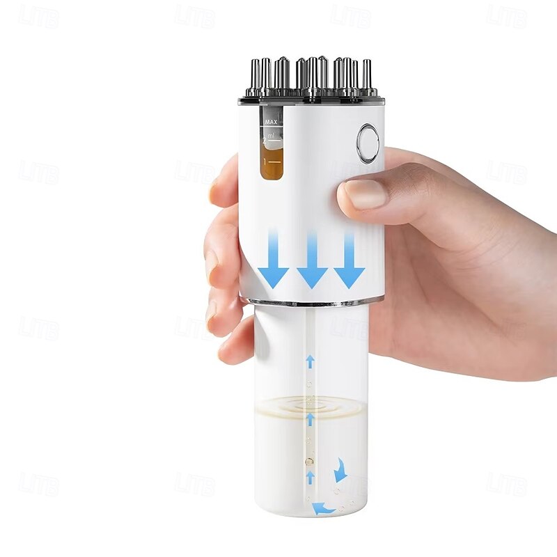 3 In 1 EMS Electric Hair Scalp Massager Brush Hair Oil Applicator LED Red Light Comb For Hair Growth3