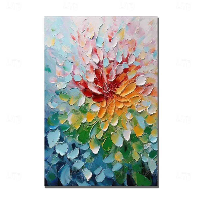 Oil Painting Handmade Hand Painted Wall Art Thick Abstract Canvas Painting Home Decoration Decor Stretched Frame Ready to Hang