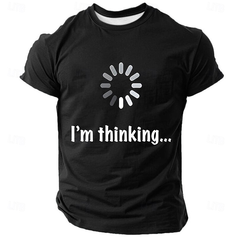 Men's Funny Slang T Shirt Short Sleeve T shirt 3D Print Crew Neck Shirt Fashion Daily Street Casual Daily Black Red Blue Summer Spring All Seasons Clothing Apparel S M L XL XXL XXXL