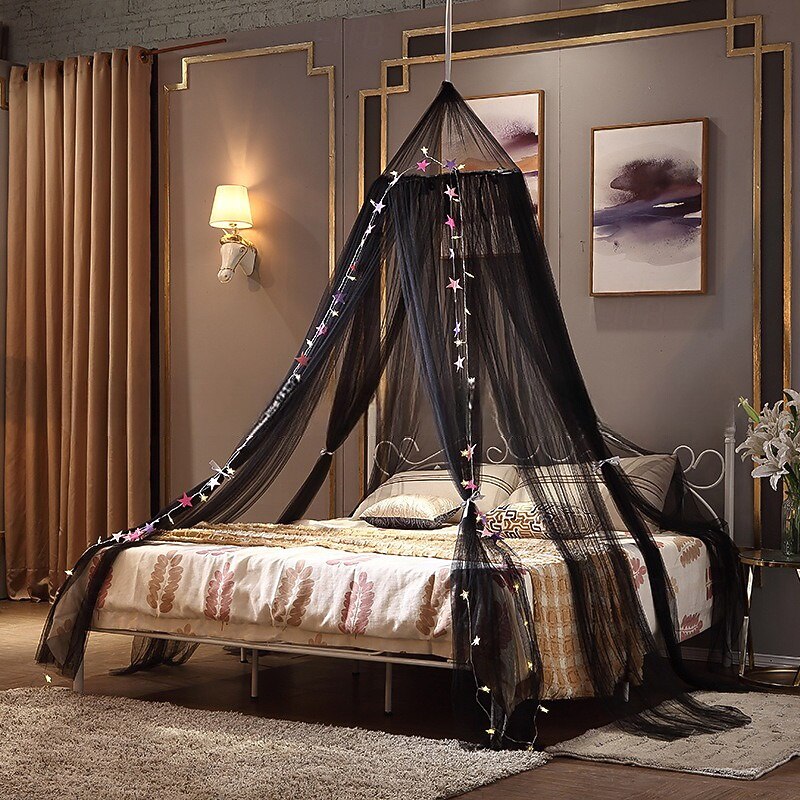 Canopy Curtain Bedding Romantic Baby Girl Round Dome Tent Cotton Suitable for beds Within 18M Bed Canopy4