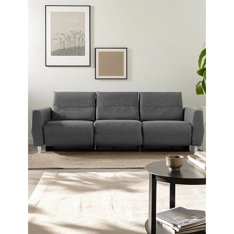 Sofa Cover Solid Color Quilted Polyester Slipcovers Furniture Protector3