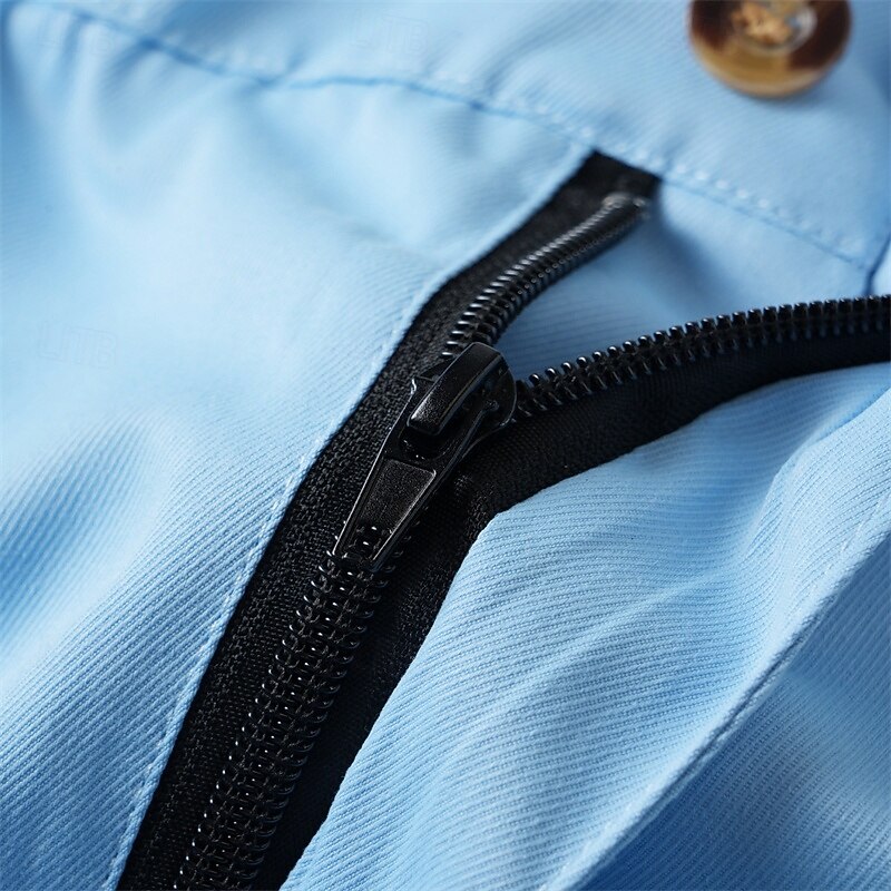 Men's Dress Shorts Burmuda Shorts Work Shorts Pocket Plain Comfort Breathable Knee Length Outdoor Business Fashion Casual Black Red4