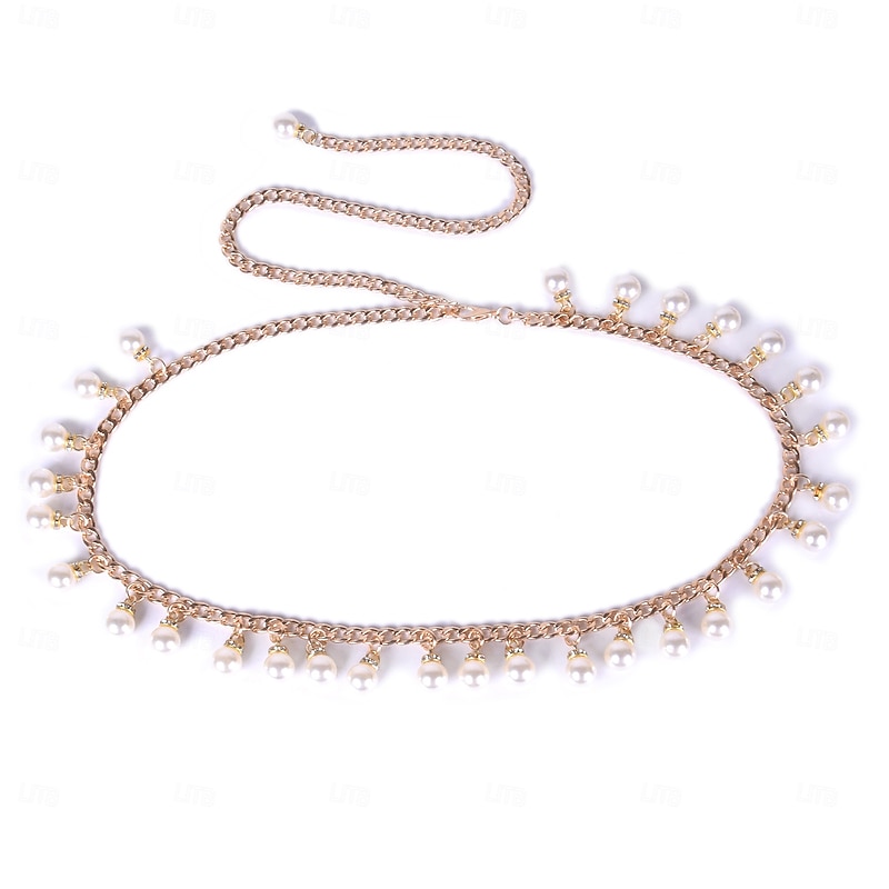 Beads Wedding / Party / Evening Sash With Pendant / Imitation Pearl / Belt Women's Sashes4