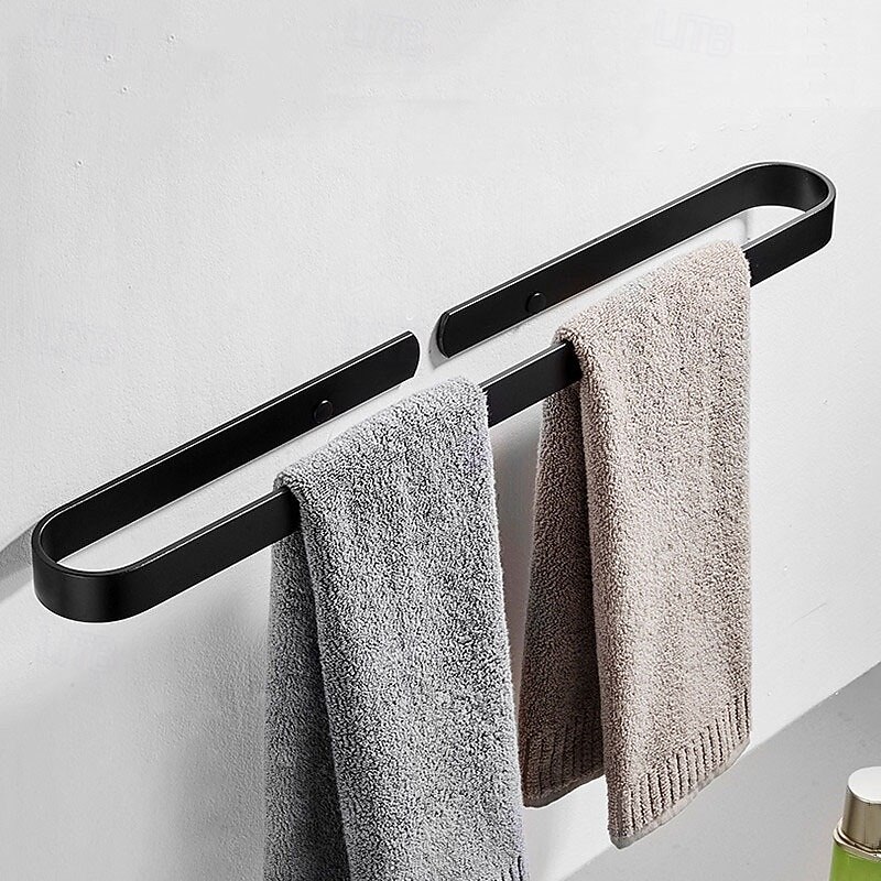 Bathroom Towel Holder Aluminum, Towel Racks for Bathroom, Bath Towel Rack Holder Wall Mount Brushed Finish Storage Rack Save Space4