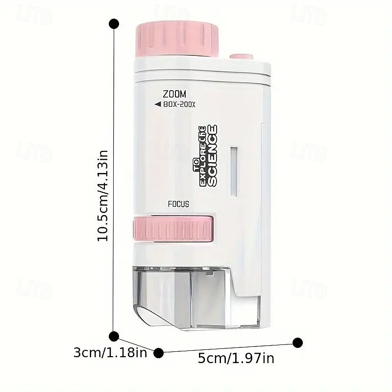 Children's Portable Handheld Optical Microscope For Boys And Girls Scientific Outdoor Exploration Puzzle Toy Gift4