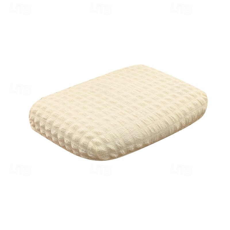 Vanity Stool Bench Covers, Rectangle Bar Stool Covers, Luxury Crease-Resistant Jacquard Fabric Saddle Bar Stool Slipcovers Stretch Washable4