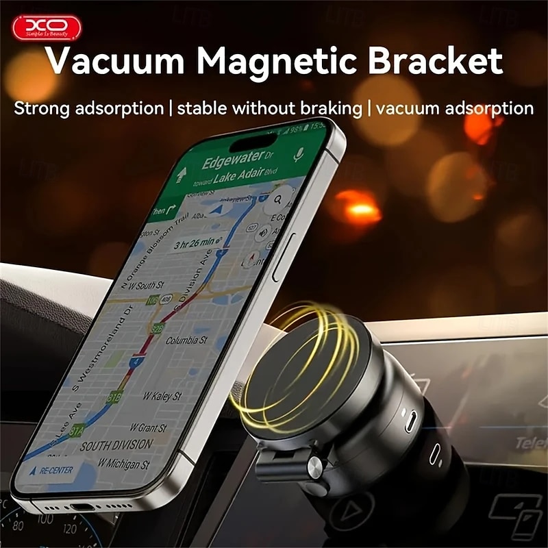 Vacuum Magnetic Car Phone Holder 360 Degree Rotating Expandable Mount with Strong Suction for Dashboard and Windshield2