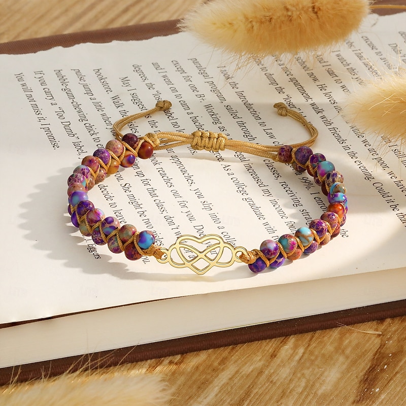 Agate Stone Braided Bracelet Gift for Students, Best Friends or Classmates – Back to School Jewelry for New Semester, Birthday, Anniversary – Stylish Wrist Accessory with Blessings and Trendy Campus Vibes3