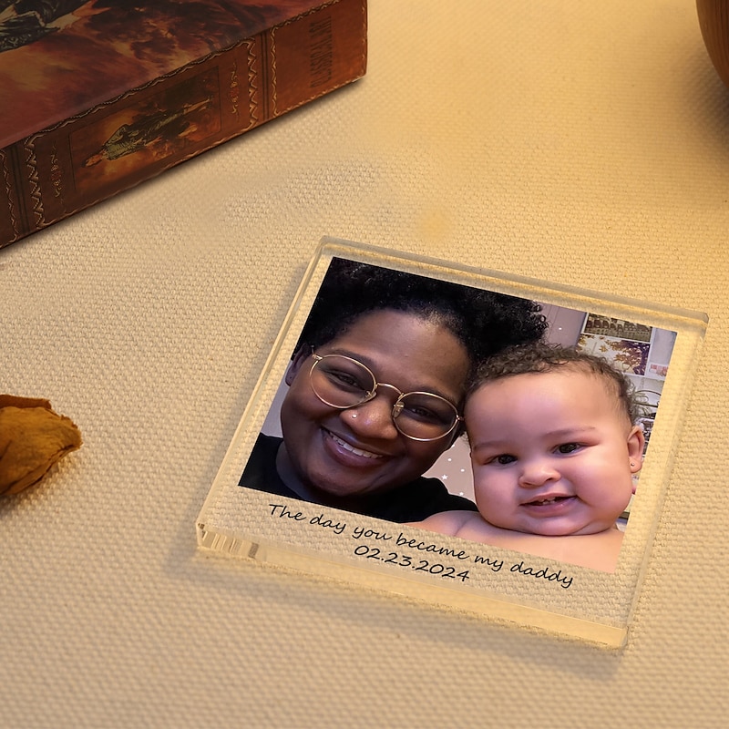 Personalized Photo Block Acrylic Custom Best Gift for Dad Father's Day Mother's Day Home Decoration Wedding Birthday4