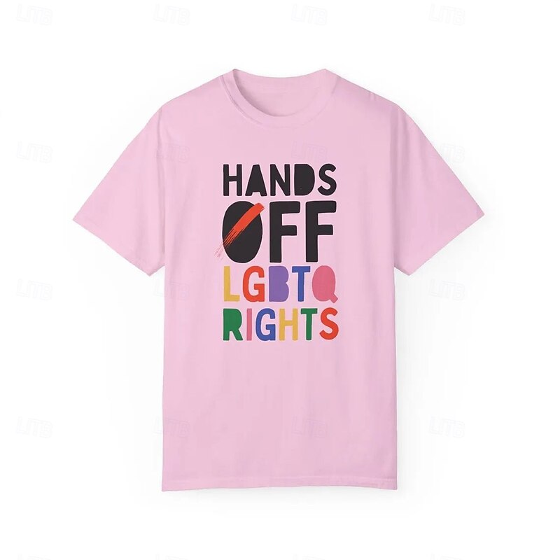Rainbow LGBTQ T-shirt Pride Shirts Character Graphic For Couple's Men's Women's Adults' Masquerade Hot Stamping Pride Parade Pride Month3