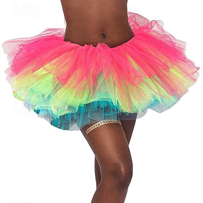 Tutu Skirt - Sparkly Layered Tulle Tutus for Women's Party Costume2