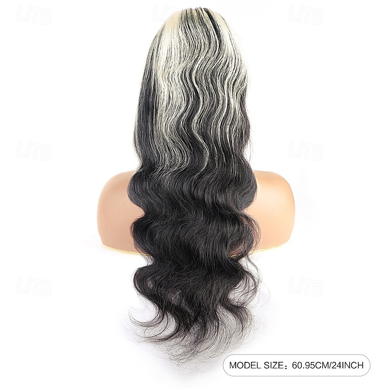 1B/613# Highlights Dyeing Color Human Hair 13x4 Lace Front Wig Body Wave 150%% Density2