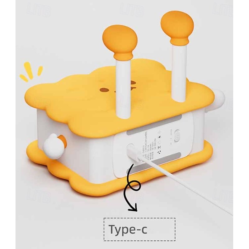 1 Pc LED Night Light Afternoon Tea SeriesHamburger Silicone Nursery Nightlight Cute Burger Dimmable3