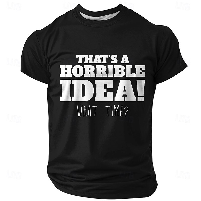 Men's Adult Humor T Shirt Polyester Short Sleeve Graphic Shirt Black Red Blue Comfortable Tee Party Street Fashion Designer Clothing4