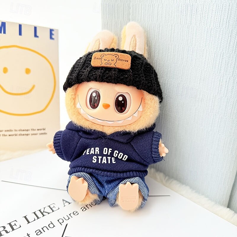 Clothes Set(NO DOLL) for 17cm Doll FORLabubu Accessories Suit Cute Clothes Dress up Unique Style2