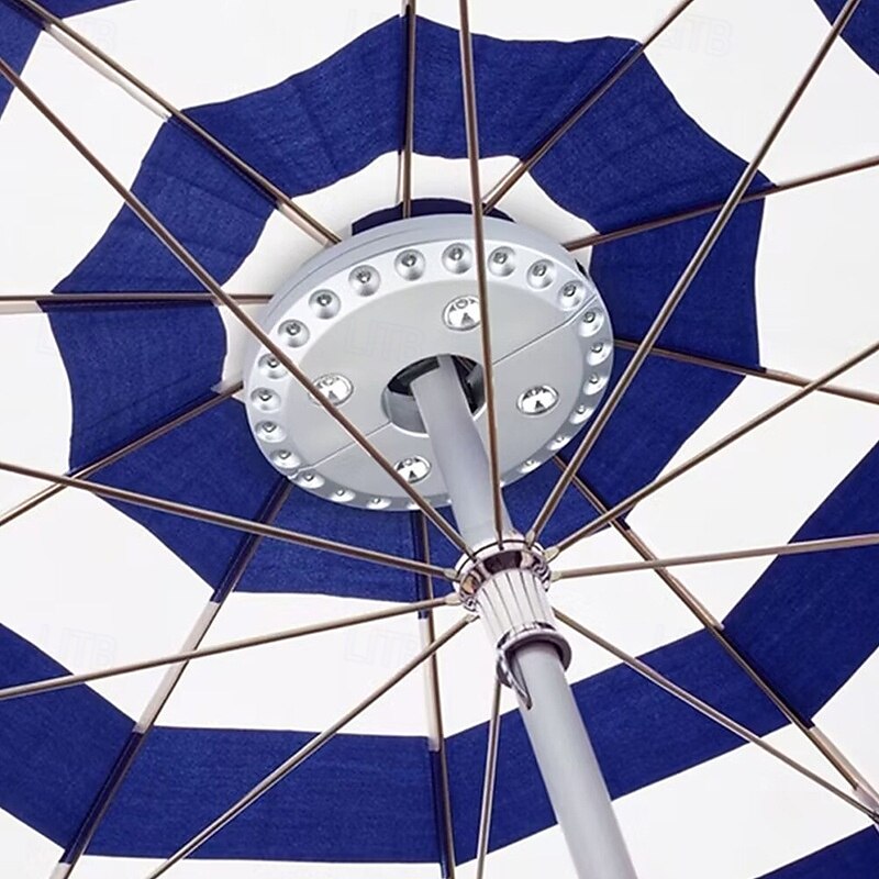 Patio Umbrella Light 3 Brightness Modes Cordless 28 LED Lights-4 x AA Battery Operated,Umbrella Pole Light for Patio Umbrellas,Camping Tents or Indoor Use3