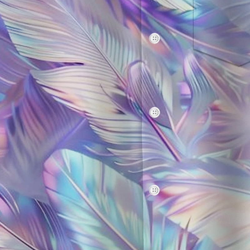 Men's Dazzle color Tropical Leaf Shirt Summer Hawaiian Shirt Button Up Shirt Short Sleeve Hawaiian Vacation Holiday Beach Wear Summer Spring Turndown 3D Print Collared Shirts Front One Pocket Pink2