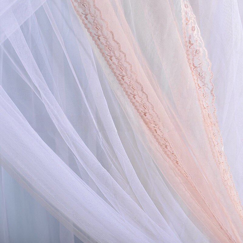 Canopy Curtain Bedding Romantic Baby Girl Round Dome Tent Cotton Suitable for beds Within 18M Bed Canopy