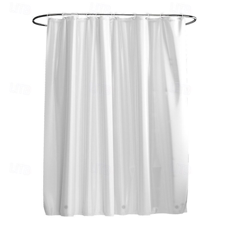 Shower Curtain PEVA Waterproof Mould Proof&Mildew Resistant Bathroom Curtains with Hooks Easy Installation Quick-Drying 180cm*180cm(70"*70")2
