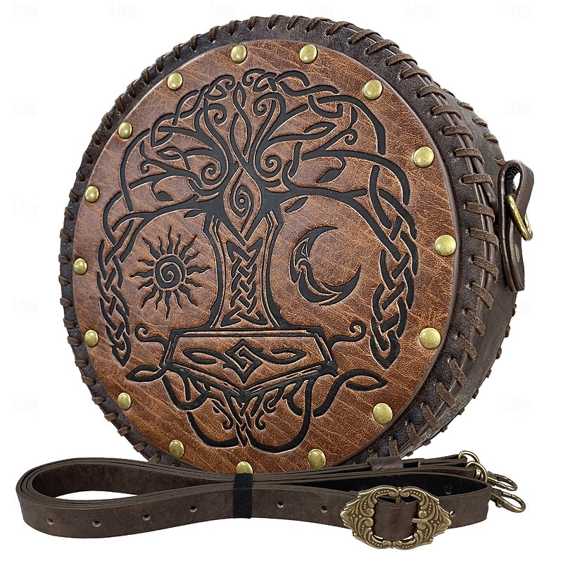Retro Vintage Punk & Gothic Medieval Cosplay Costume Belt Pouch Dice Bag Viking Celtic Knight Ranger Fancy Dress Men's Women's Celtic Viking Halloween Masquerade Performance Stage Renaissance Fair