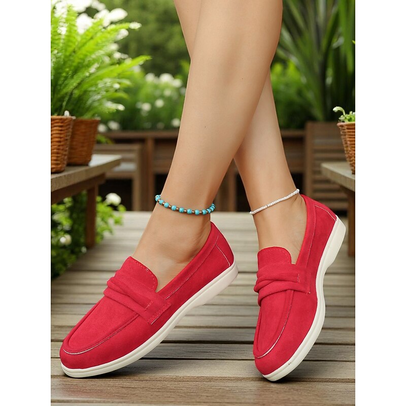 Women's Faux Suede Loafers – Classic & Versatile Style for Lakeside Strolls, Casual Office Days & Weekend Outings3