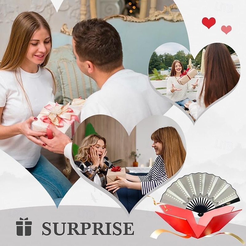 Boots on The Ground Fan, Party LED Hand Fan, Light up Fans for Line Clacking Dancing for Women Foldable, Line Dance Popping Fans, Hand Fan Glowing Stage Performance, Birthday Wedding Decor4