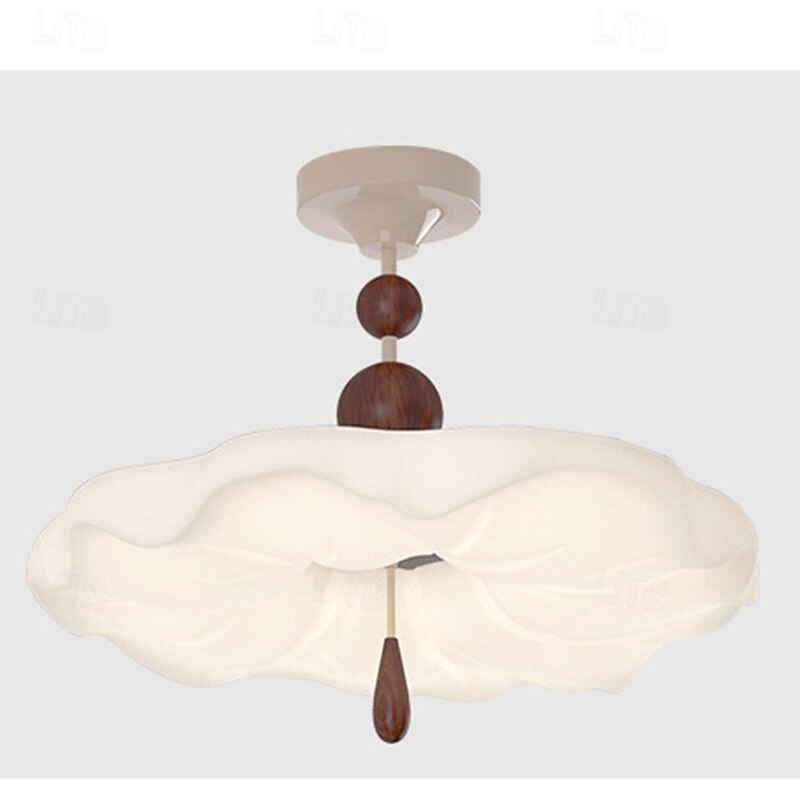 Restaurant Chandelier 48cm Full Spectrum Wabi-sabi Style Bed and Breakfast Lamp, Modern Eye Protection Lamp for Living Room, Simple Tea Room Decoration Lamps 110-240V2