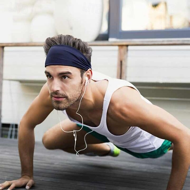 Sweat Sports Headbands for Men Women for Golf, Skiing,Tennis, Gym, Camping, Running, Cycling, Moisture Wicking Workout Headband4