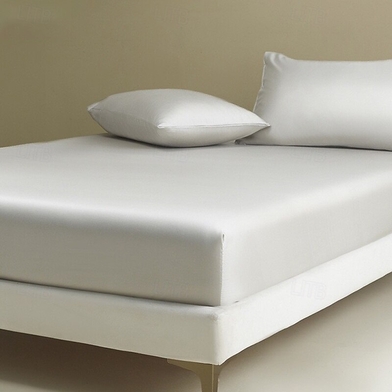 Tencel Bed Sheet Single Piece Summer Cool Ice Silk Mattress Protector Full Package Non-slip Bed Cover Bed Sheet Set