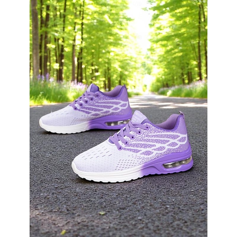 Women's Knit Running Shoes – Breathable Air Cushion Sneakers for Daily Walks, Gym Workouts, and Outdoor Sports4