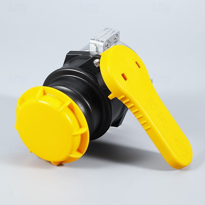 75mm IBC Tote Adapter, IBC Tote Valve, IBC Tank Coarse Thread Adapter Ball Cap Valve Container NPT DN502