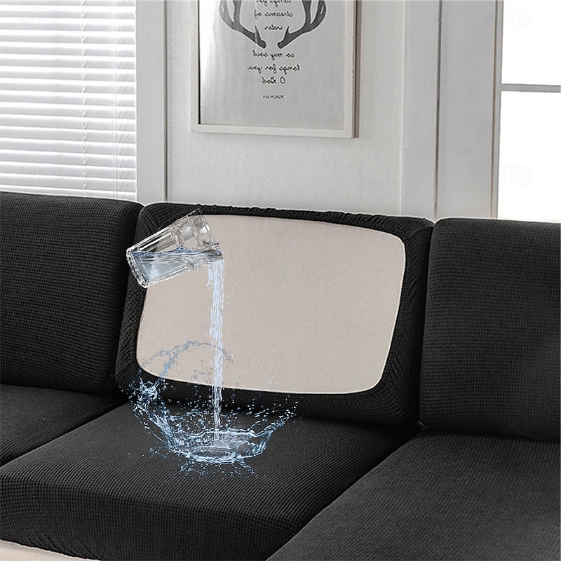 Water Resistant Couch Covers Sofa Seat Cushion Cover For Dogs Pet, Sectional Sofa Slipcover For Love Seat,Burgundy Red L Shaped,3 Seater,Arm Chair, Washable Couch Durable Protector