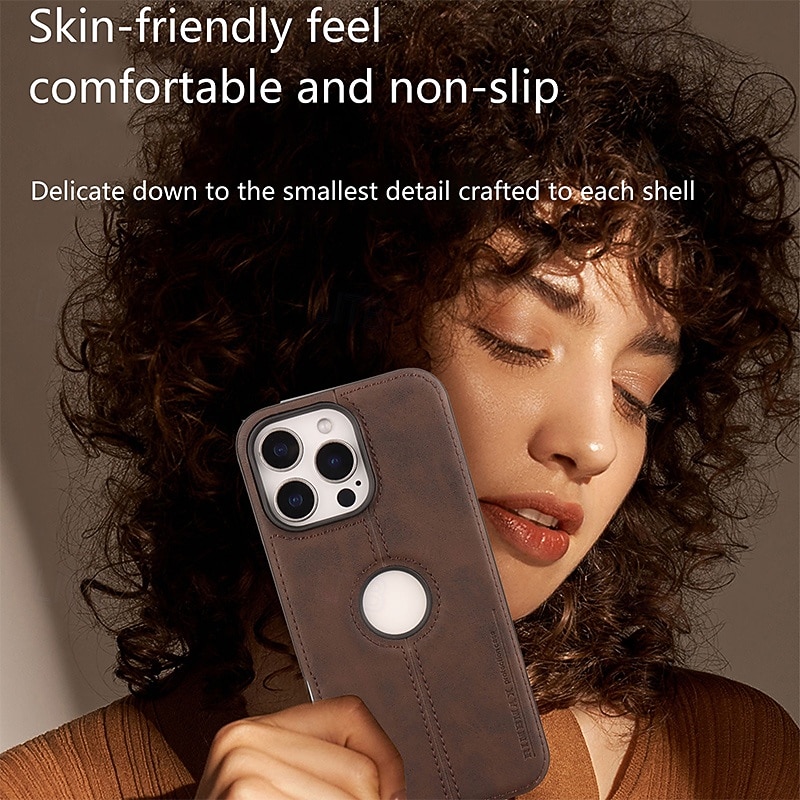 Phone Case For iPhone 16 15 14 Pro Max Plus 13 12 Pro Max Back Cover Magnetic Adsorption Support Wireless Charging Shockproof Geometric Pattern PU Leather4