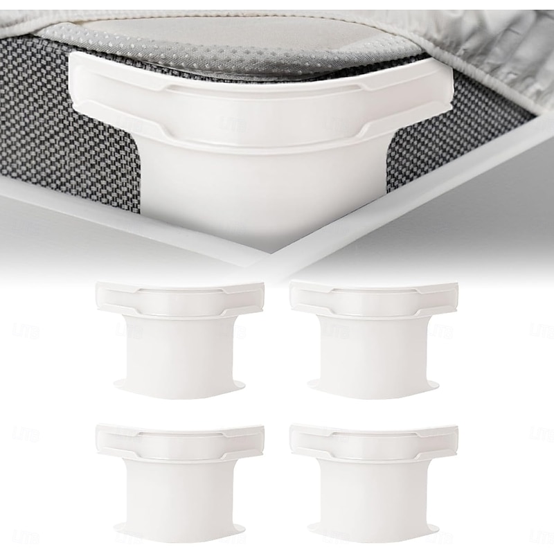 4pcs Lock Sheet Holders Bed Sheet Holder Fitted Sheet Straps, Heavy Duty Bed Sheet Holder Corner Fitted Sheet Straps Fit All Mattress Size