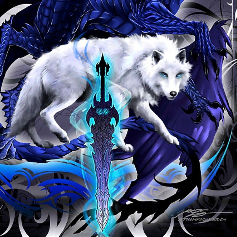 Ruth Thompson Men's Wolf T Shirt Short Sleeve T shirt 3D Print Crew Neck Shirt Exaggerated Designer Party Street Casual Purple Summer Spring All Seasons Clothing Apparel S M L XL XXL XXXL 4XL2